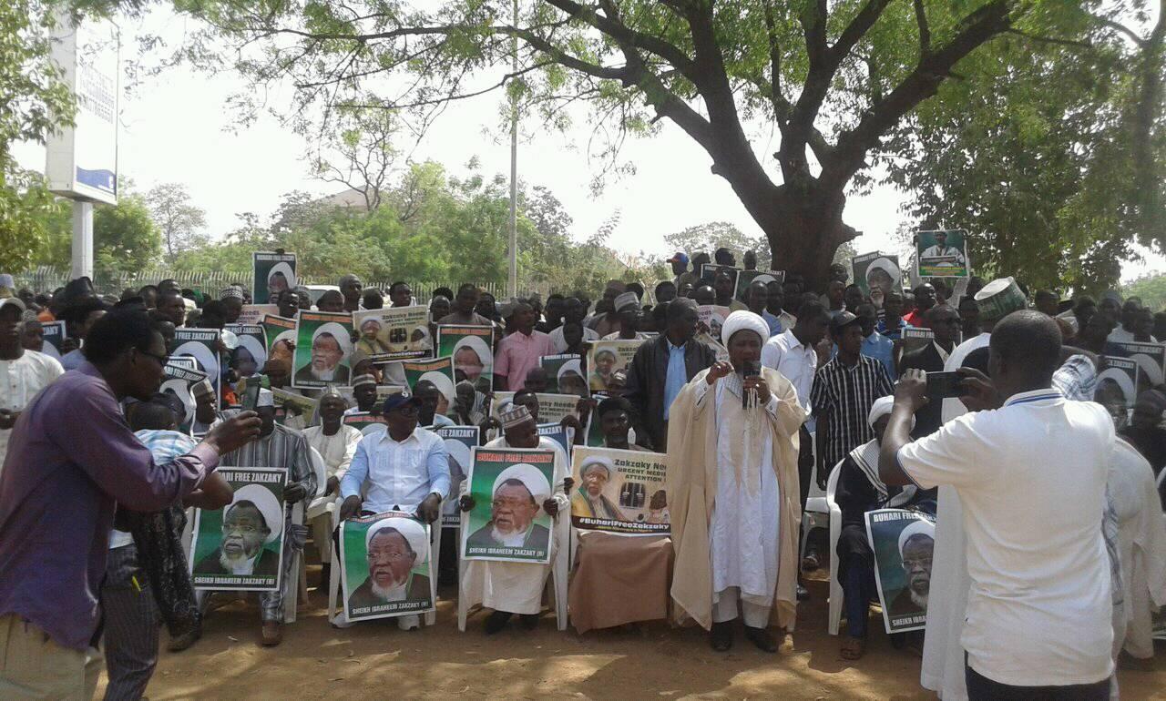 sit out ot free zakzaky protest in abuja on 14 feb 